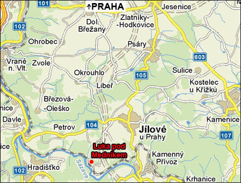 mapa - Pastvina Raketka, Luka pod Mednkem